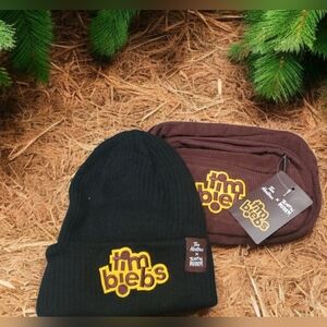 Tim Biebs Beanie Fannie Pack Bag Set Tim Hortons Justin Bieber Brown